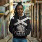 Personalized Jamaica Hoodie Out of Many One People Silver Color - African Pride