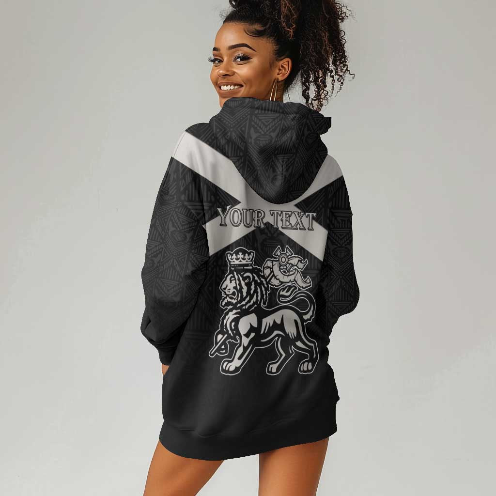 Personalized Jamaica Hoodie Dress Out of Many One People Silver Color - African Pride