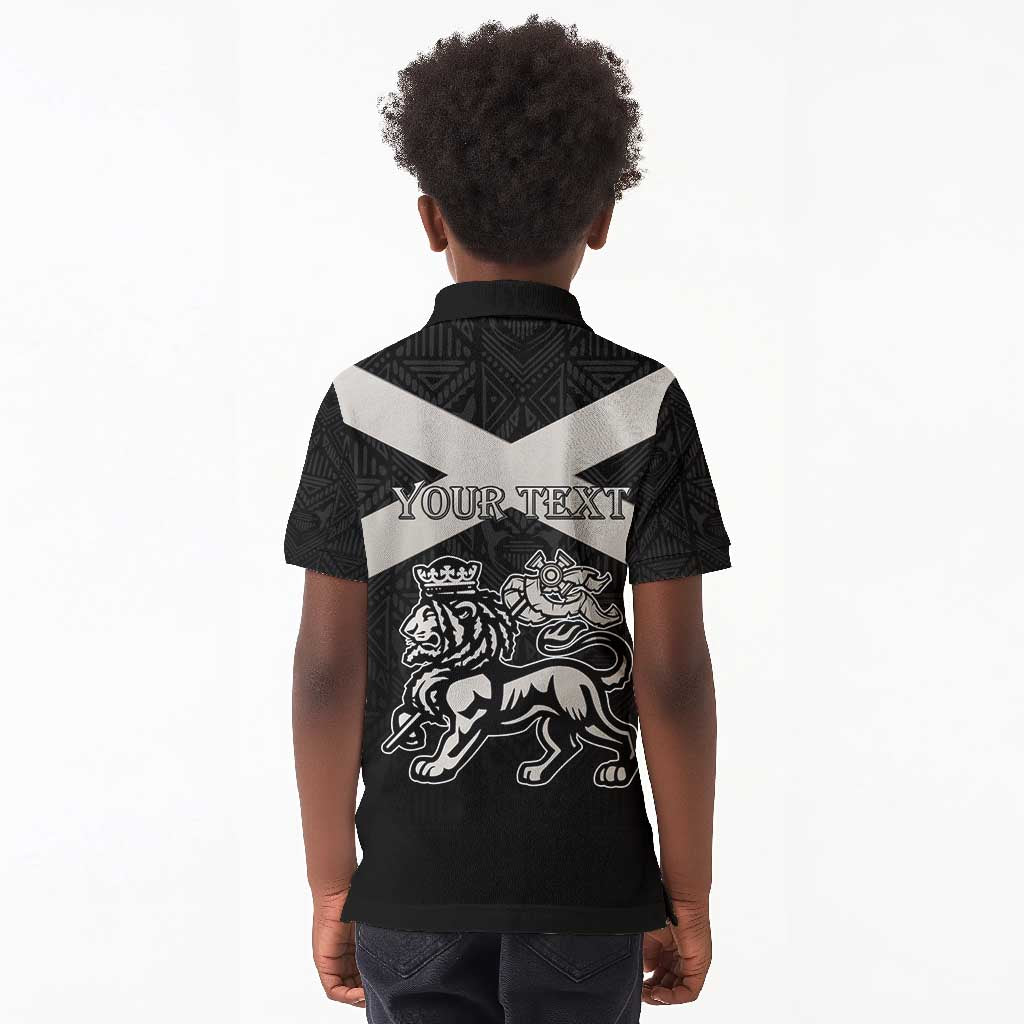 Personalized Jamaica Kid Polo Shirt Out of Many One People Silver Color - African Pride