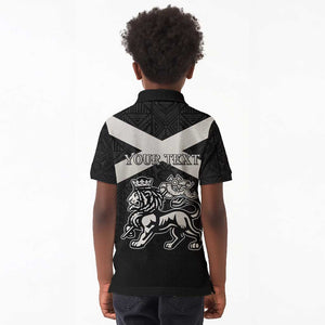 Personalized Jamaica Kid Polo Shirt Out of Many One People Silver Color - African Pride