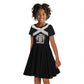 Personalized Jamaica Kid Short Sleeve Dress Out of Many One People Silver Color - African Pride