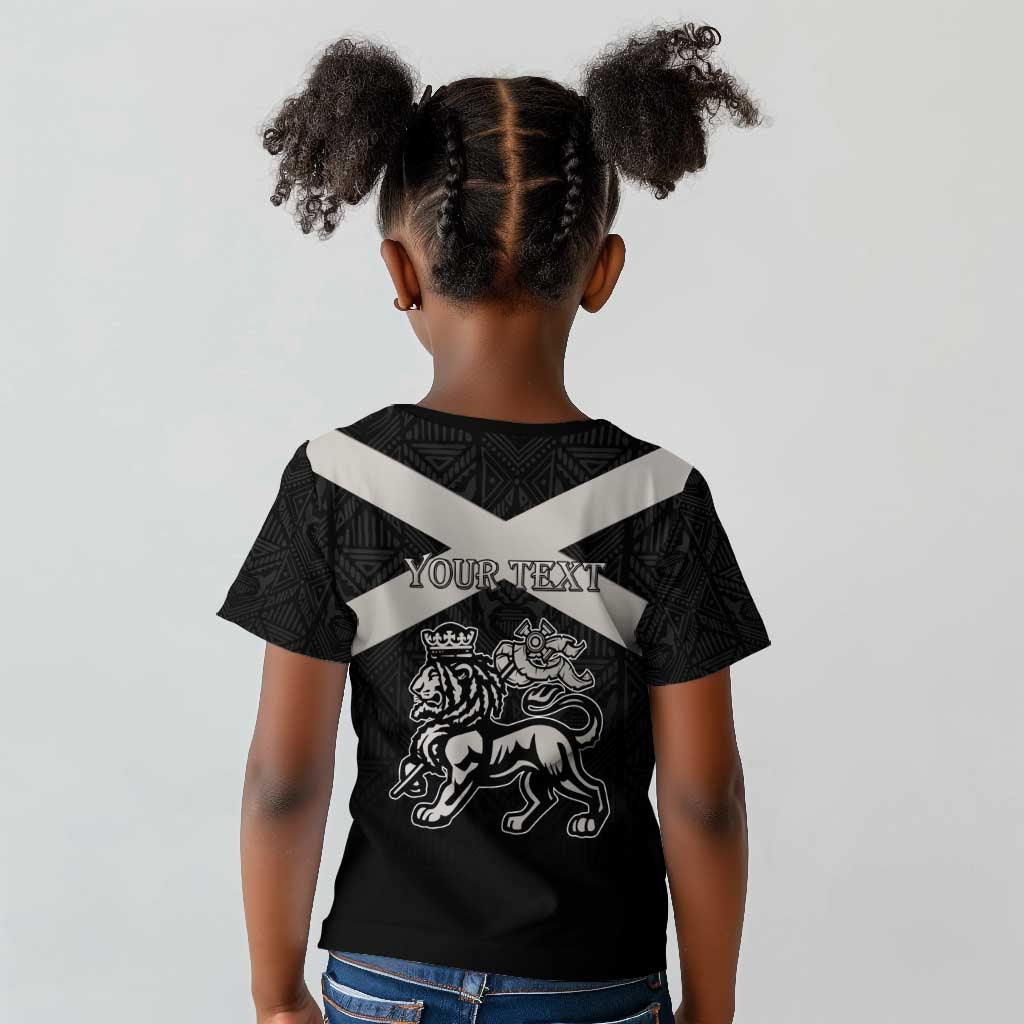 Personalized Jamaica Kid T shirt Out of Many One People Silver Color - African Pride