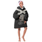 Personalized Jamaica Kid Wearable Blanket Hoodie Out of Many One People Silver Color - African Pride