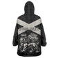 Personalized Jamaica Kid Wearable Blanket Hoodie Out of Many One People Silver Color - African Pride
