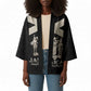 Personalized Jamaica Kimono Coat Of Arms With Rastafarian Lion Silver Color