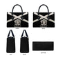 Jamaica Leather Bag Coat Of Arms With Rastafarian Lion Silver Color