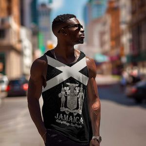 Personalized Jamaica Men Tank Top Out of Many One People Silver Color - African Pride