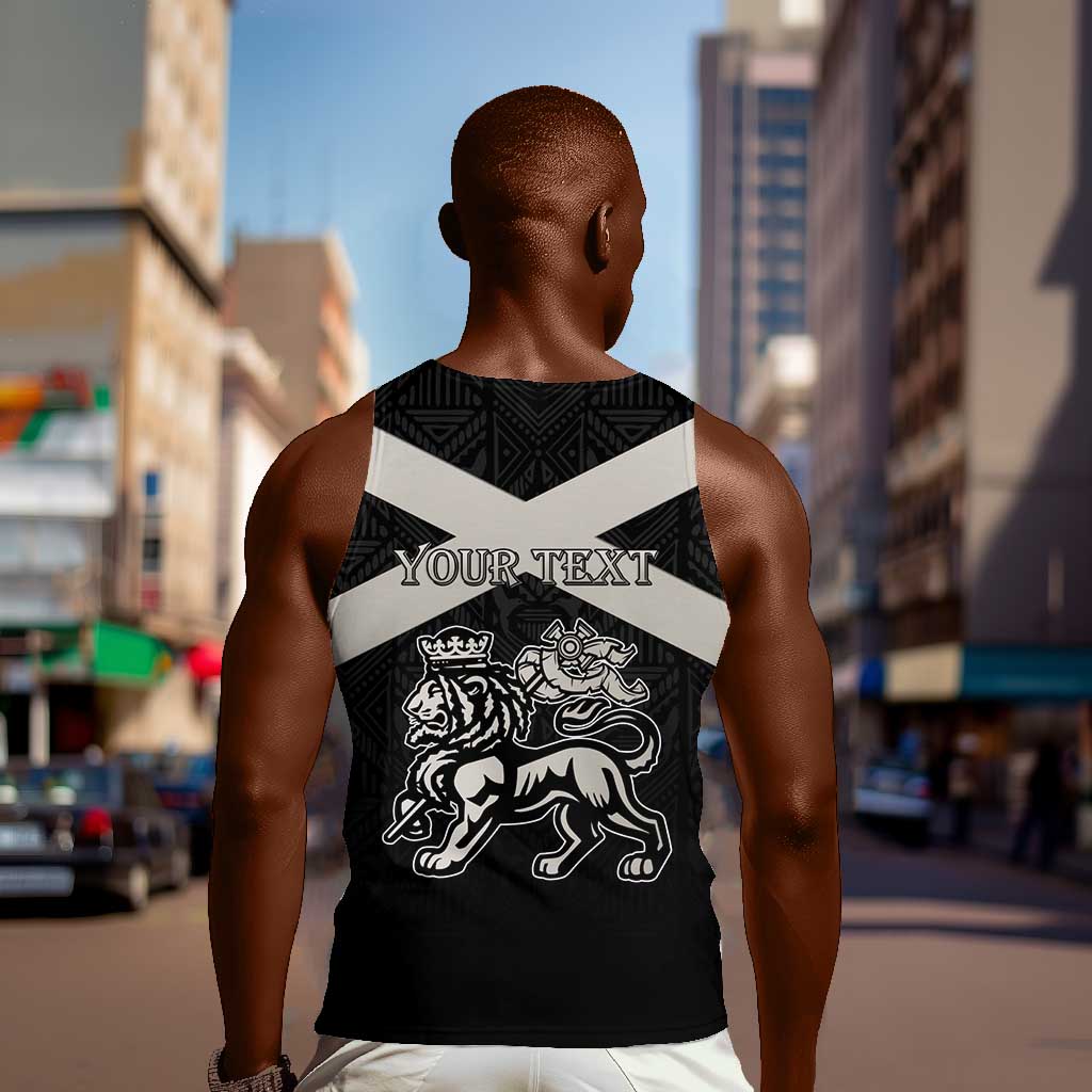 Personalized Jamaica Men Tank Top Out of Many One People Silver Color - African Pride