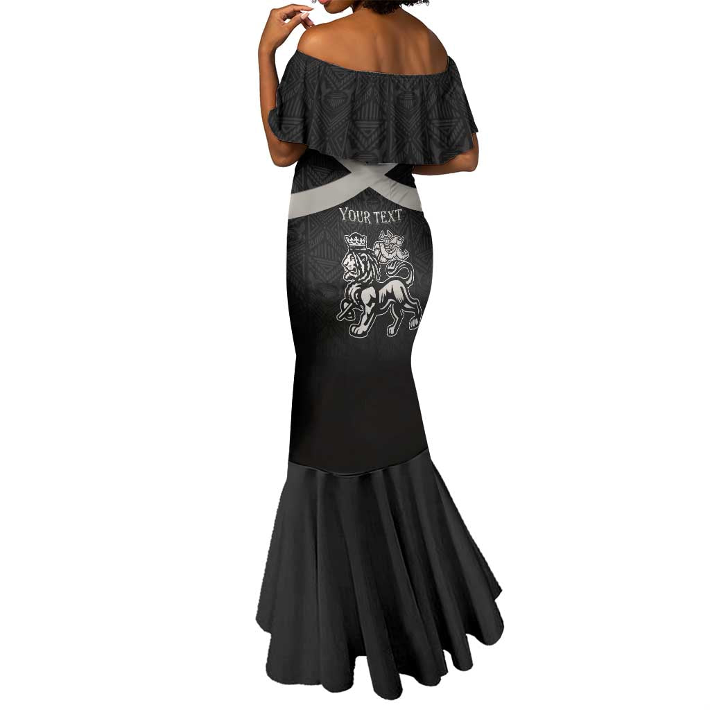 Personalized Jamaica Mermaid Dress Out of Many One People Silver Color - African Pride