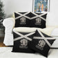 Jamaica Pillow Cover Coat Of Arms With Rastafarian Lion Silver Color