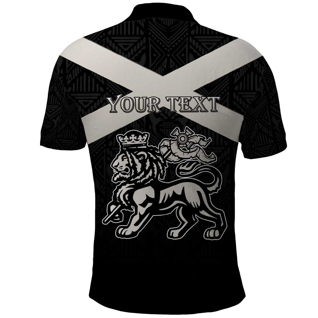Personalized Jamaica Polo Shirt Out of Many One People Silver Color - African Pride