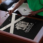 Jamaica Puzzle Coat Of Arms With Rastafarian Lion Silver Color