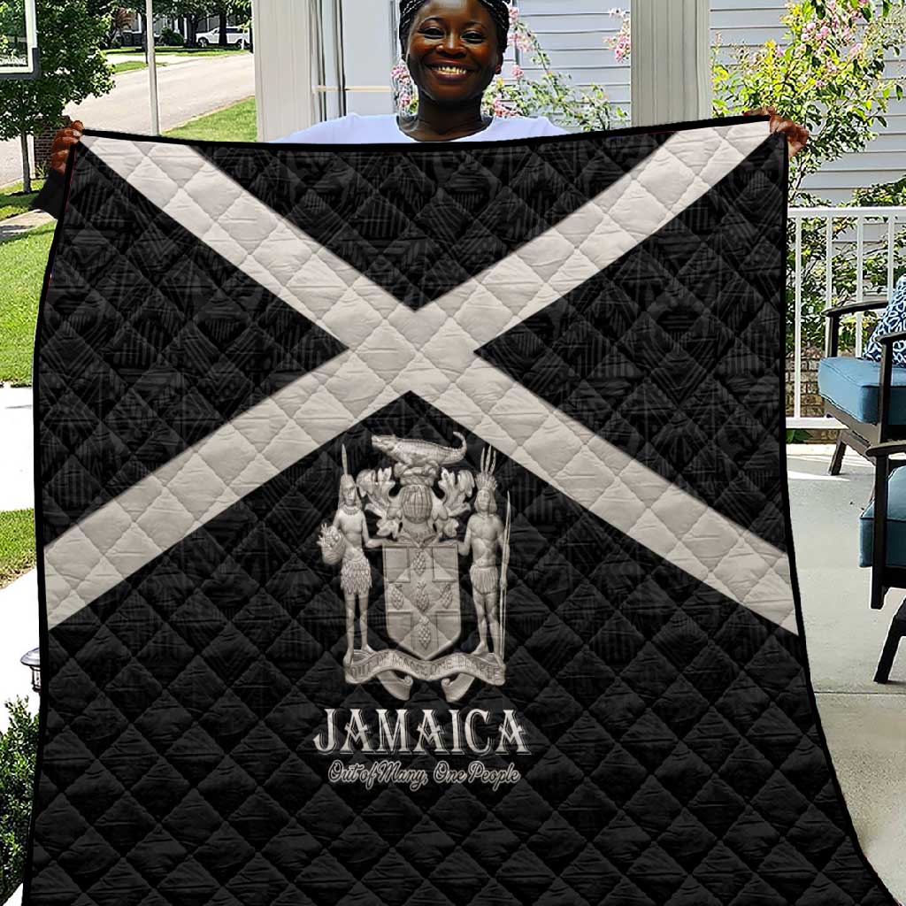 Jamaica Quilt Out of Many One People Silver Color - African Pride