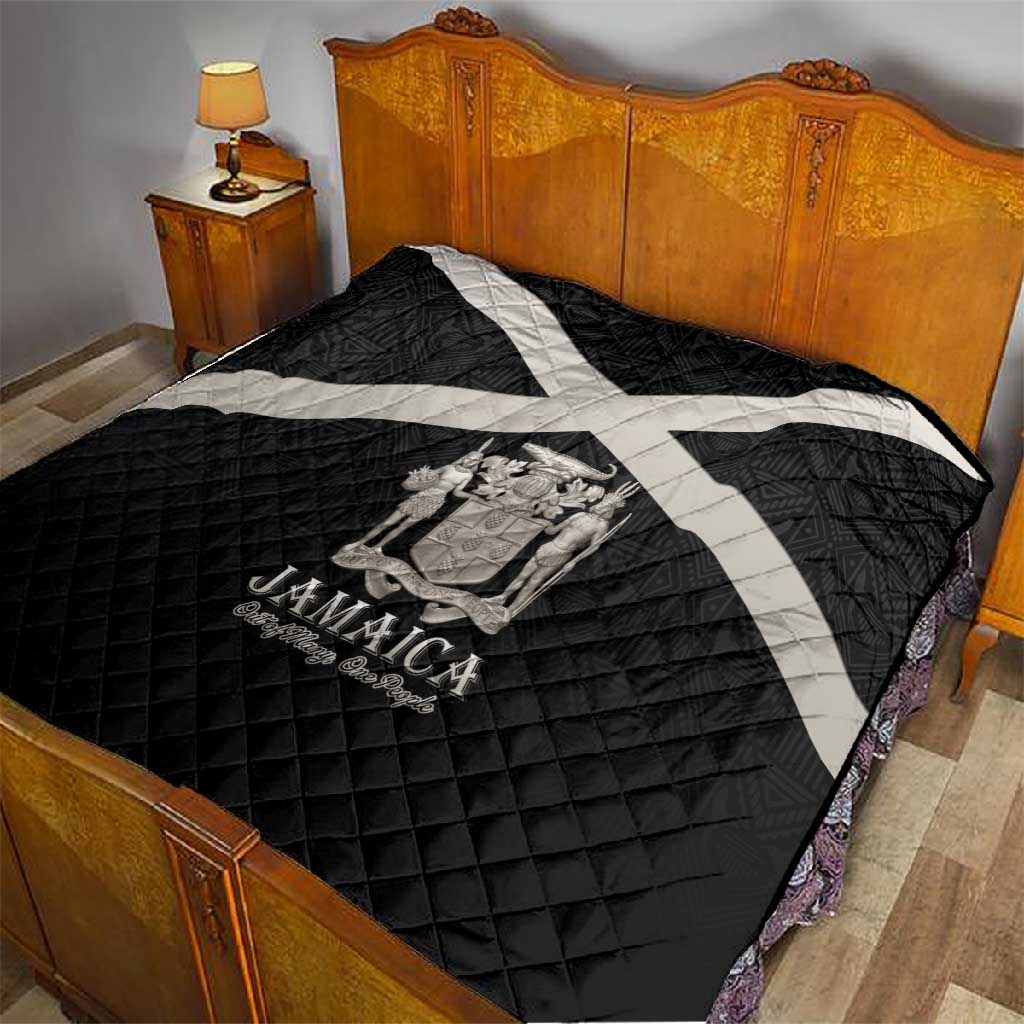 Jamaica Quilt Out of Many One People Silver Color - African Pride