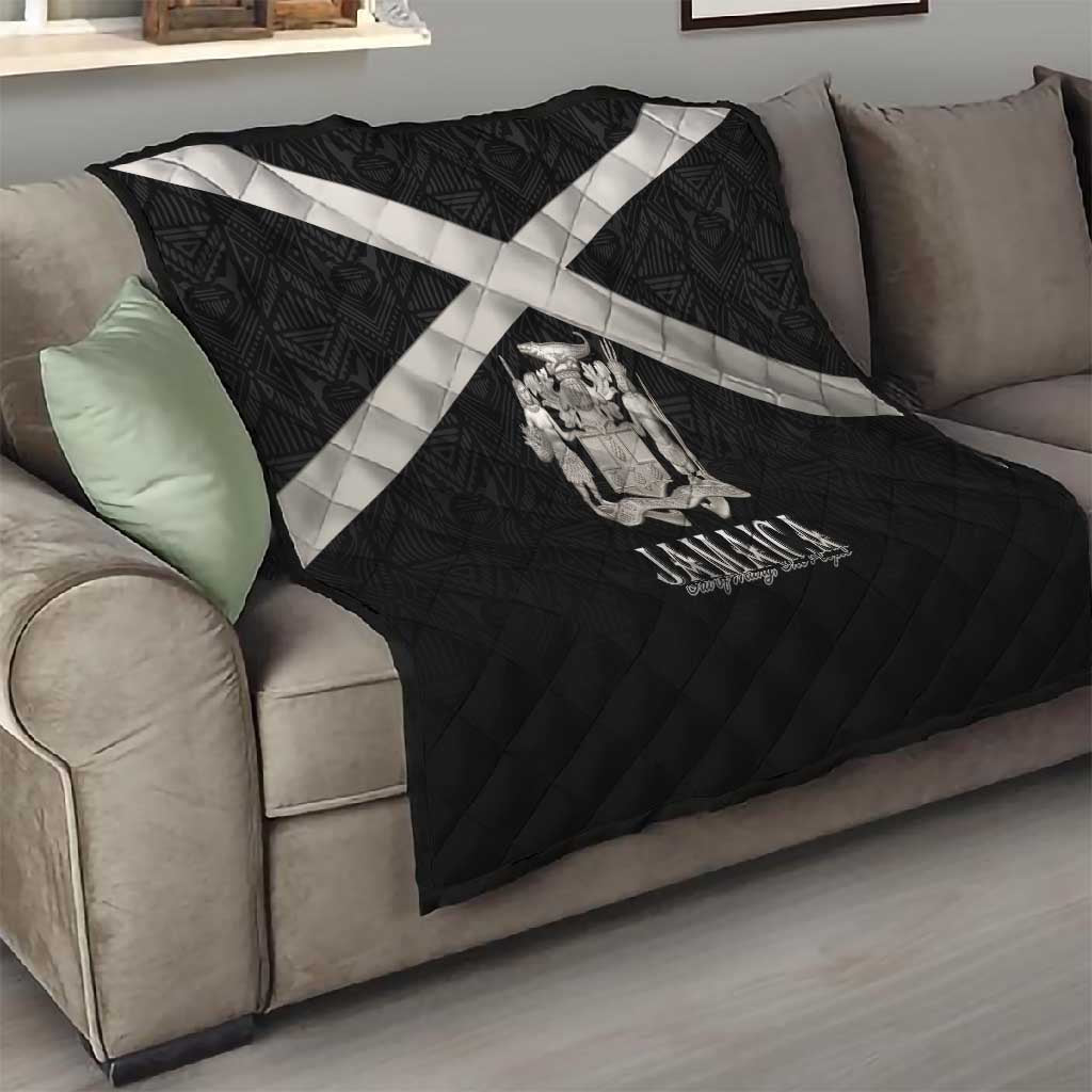 Jamaica Quilt Out of Many One People Silver Color - African Pride