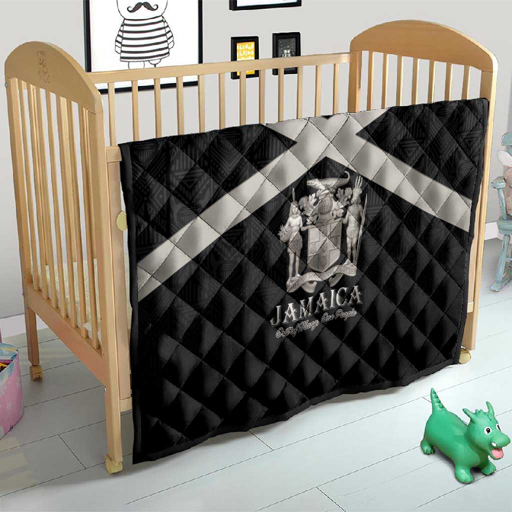 Jamaica Quilt Out of Many One People Silver Color - African Pride