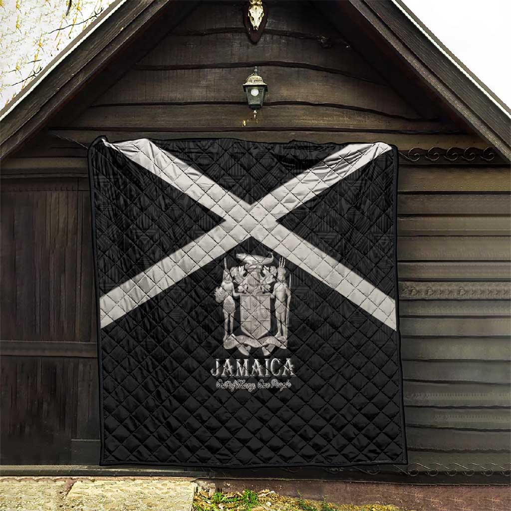 Jamaica Quilt Out of Many One People Silver Color - African Pride