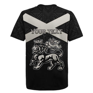 Personalized Jamaica Rugby Jersey Out of Many One People Silver Color - African Pride