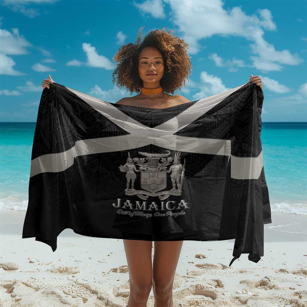 Jamaica Sarong Out of Many One People Silver Color - African Pride