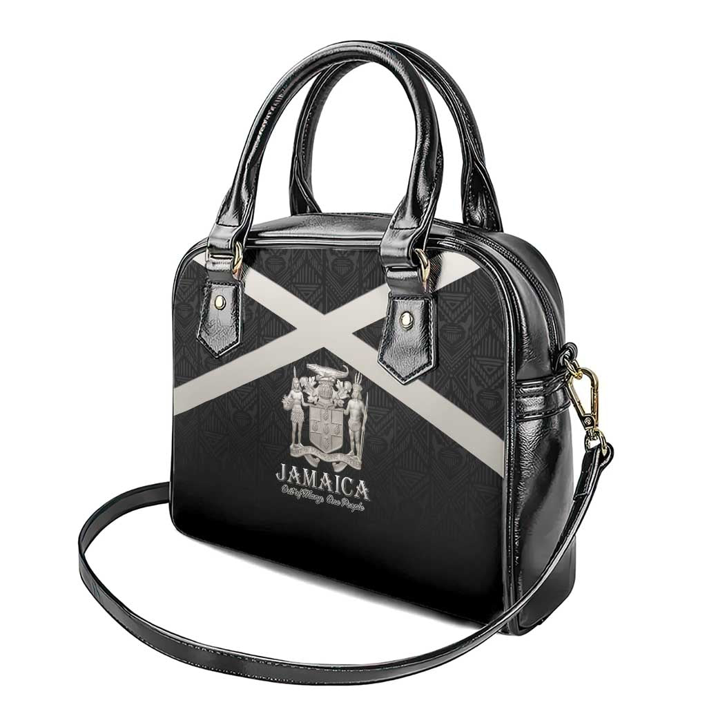 Jamaica Shoulder Handbag Out of Many One People Silver Color - African Pride