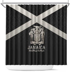 Jamaica Shower Curtain Out of Many One People Silver Color - African Pride