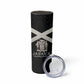 Personalized Jamaica Skinny Tumbler Out of Many One People Silver Color - African Pride