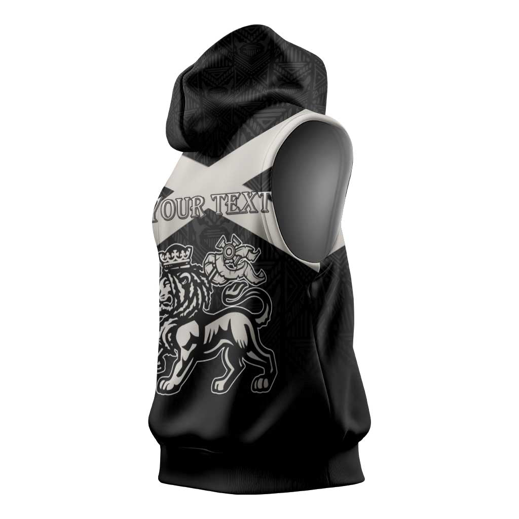 Personalized Jamaica Sleeveless Hoodie Out of Many One People Silver Color - African Pride