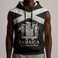 Personalized Jamaica Sleeveless Hoodie Out of Many One People Silver Color - African Pride