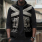 Personalized Jamaica Sleeveless Puffer Jacket Coat Of Arms With Rastafarian Lion Silver Color
