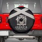 Jamaica Spare Tire Cover Out of Many One People Silver Color - African Pride