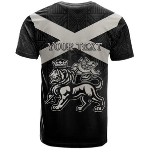 Personalized Jamaica T shirt Out of Many One People Silver Color - African Pride