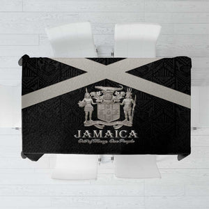 Jamaica Tablecloth Out of Many One People Silver Color - African Pride