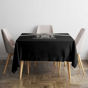 Jamaica Tablecloth Out of Many One People Silver Color - African Pride
