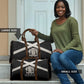 Jamaica Travel Bag Coat Of Arms With Rastafarian Lion Silver Color