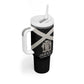 Personalized Jamaica Tumbler With Handle Out of Many One People Silver Color - African Pride