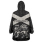Personalized Jamaica Wearable Blanket Hoodie Out of Many One People Silver Color - African Pride