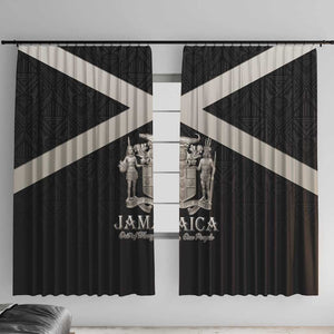 Jamaica Window Curtain Out of Many One People Silver Color - African Pride