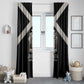 Jamaica Window Curtain Out of Many One People Silver Color - African Pride