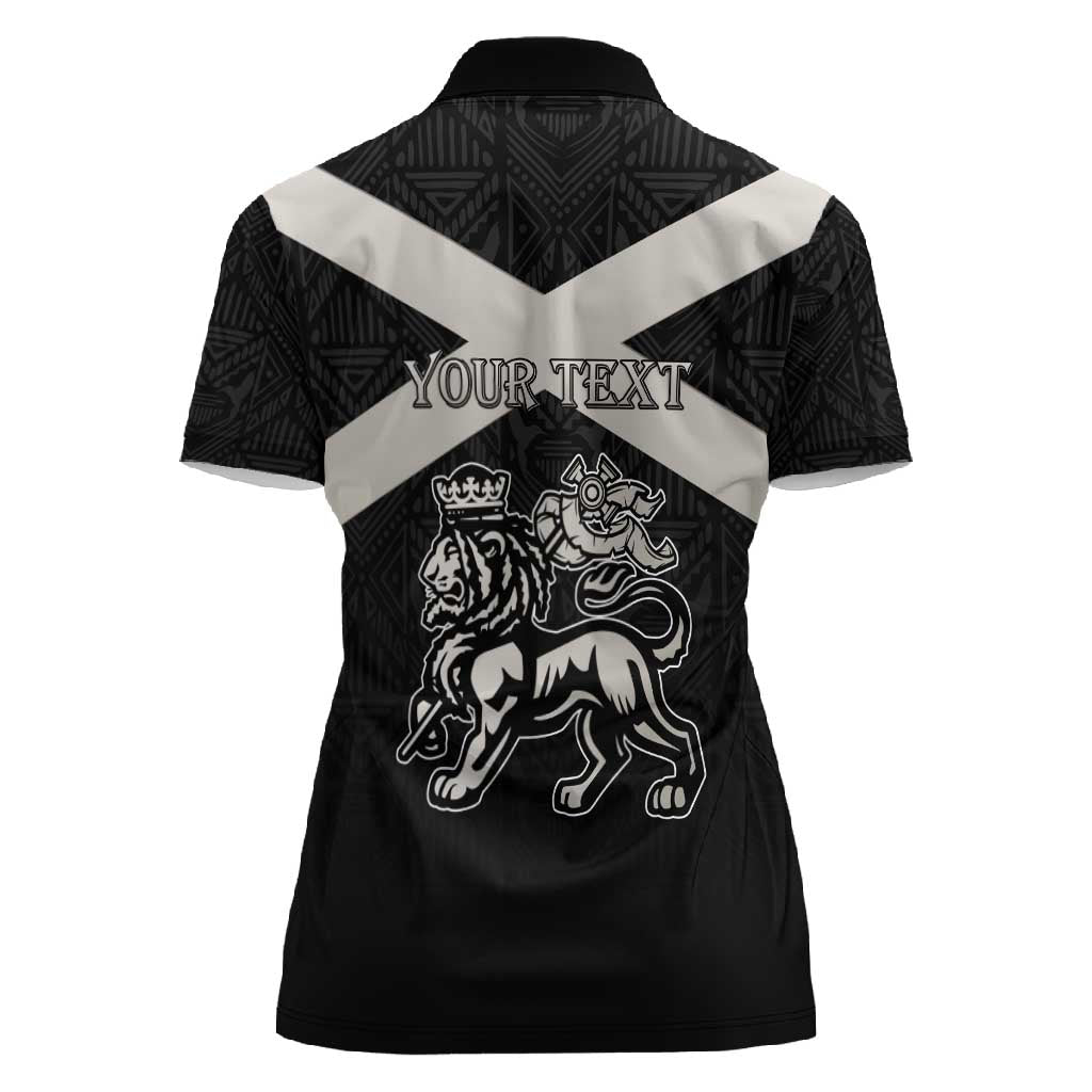 Personalized Jamaica Women Polo Shirt Out of Many One People Silver Color - African Pride