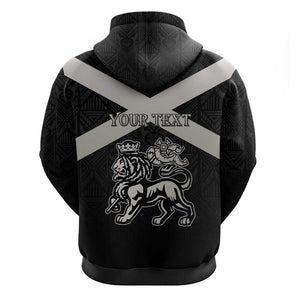Personalized Jamaica Zip Hoodie Out of Many One People Silver Color - African Pride