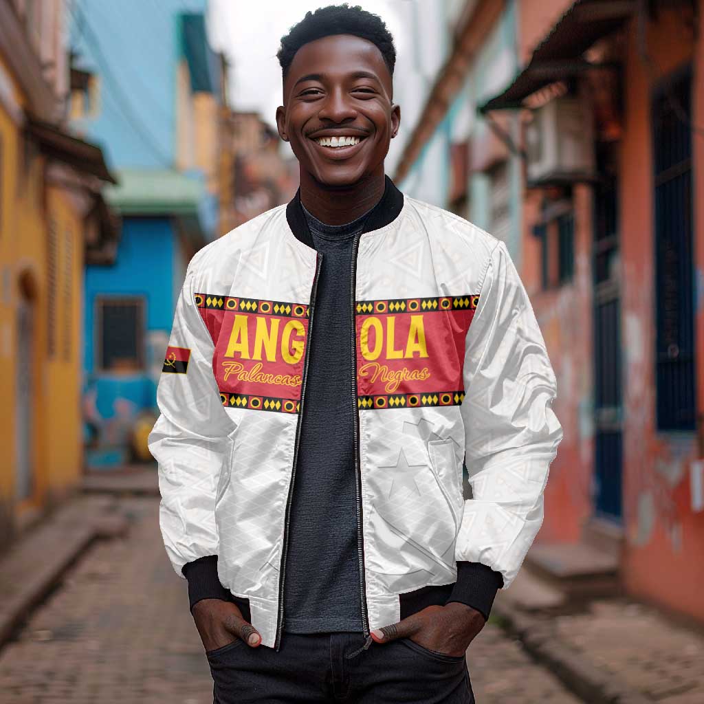 Afro Angola Football Custom Bomber Jacket Go Palancas Negras - African Pride