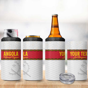 Afro Angola Football Custom 4 in 1 Can Cooler Tumbler Go Palancas Negras - African Pride