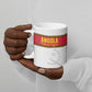 Custom Angola Football Ceramic Mug Avante Palancas Negras - White