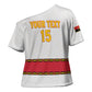 Custom Angola Football Cross Shoulder Shirt Avante Palancas Negras - White