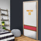 Custom Angola Football Door Cover Avante Palancas Negras - White