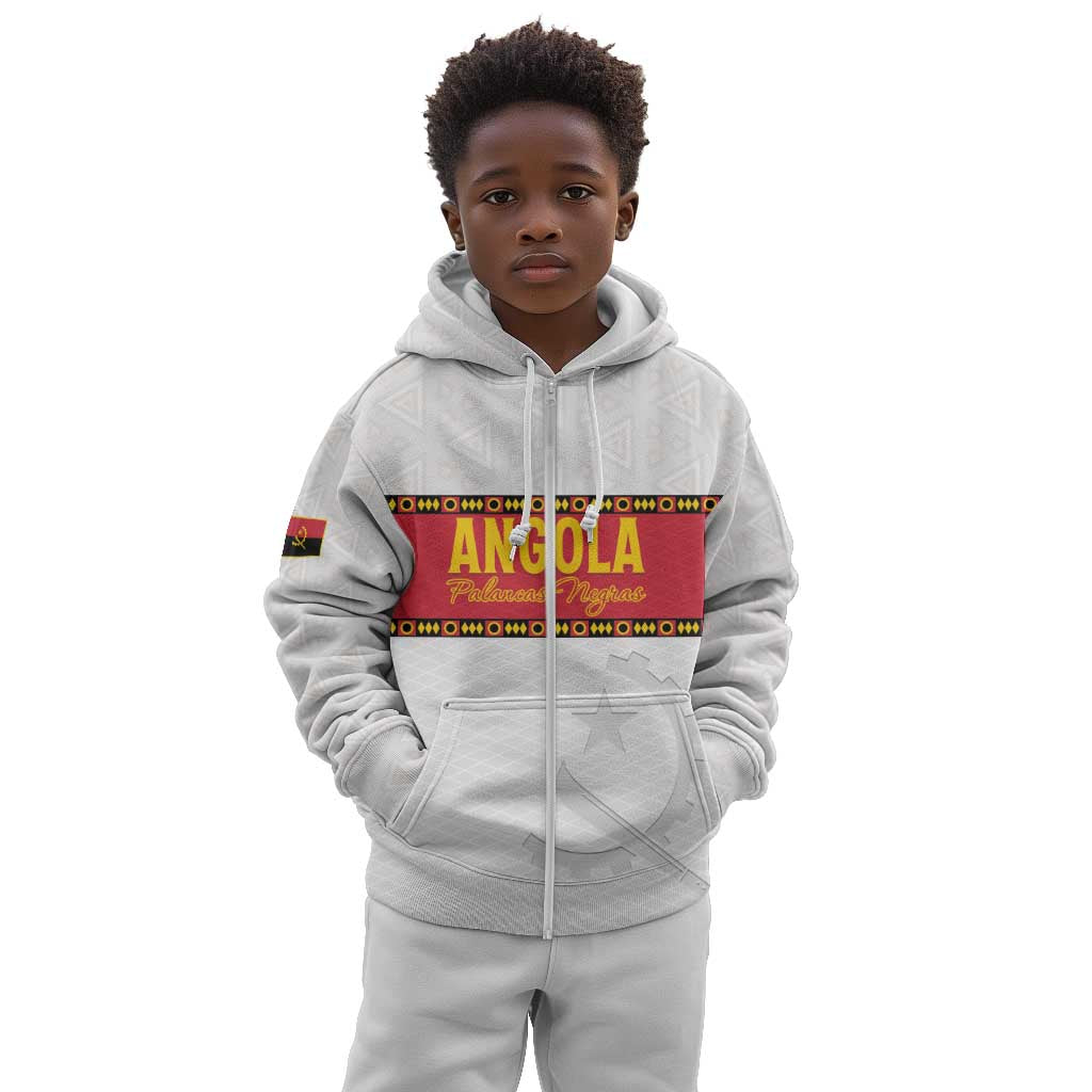 Afro Angola Football Custom Kid Hoodie Go Palancas Negras - African Pride