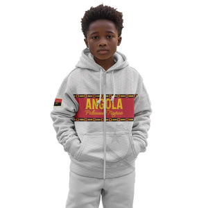 Afro Angola Football Custom Kid Hoodie Go Palancas Negras - African Pride