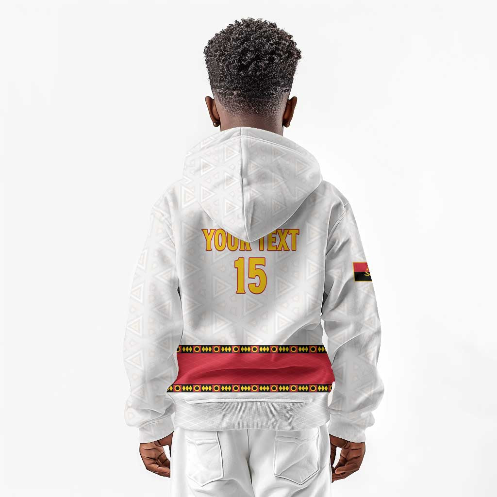 Afro Angola Football Custom Kid Hoodie Go Palancas Negras - African Pride