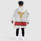 Afro Angola Football Custom Kid Wearable Blanket Hoodie Go Palancas Negras - African Pride