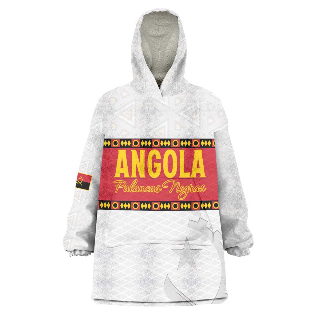 Afro Angola Football Custom Kid Wearable Blanket Hoodie Go Palancas Negras - African Pride